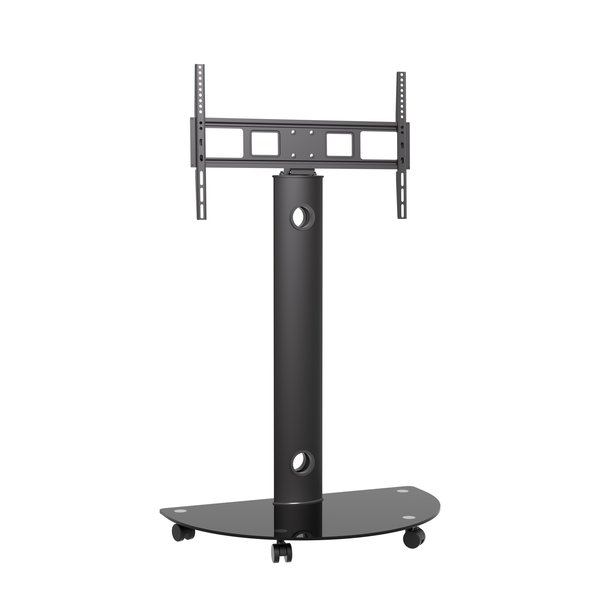 Promounts Mobile TV Cart with Swivel Mount for TVs 37 in. - 72 in. Up to 88 lbs, Black PFCS6401-B